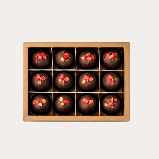 DARK CHOCOLATE BANANA TRUFFLES- BOX OF 12