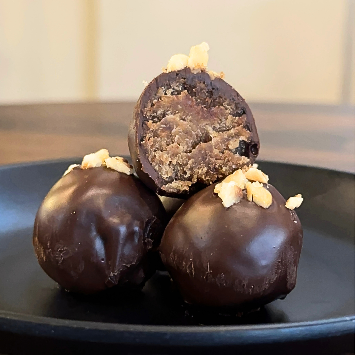 CHOCO HAZELNUT BANANA TRUFFLES- BOX OF 12