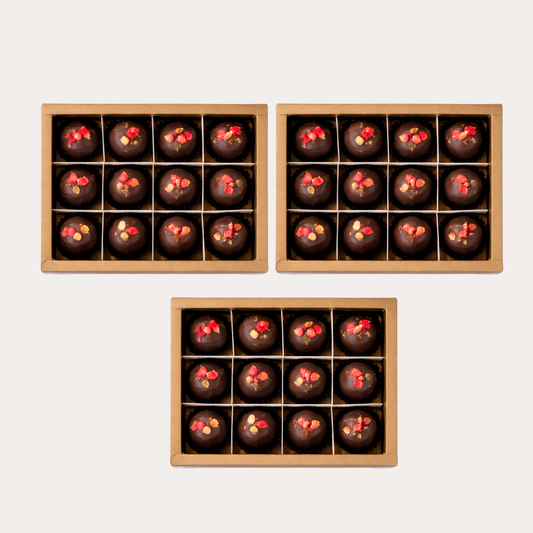 BANANA TRUFFLES-DARK CHOCOLATE (3 BOXES)