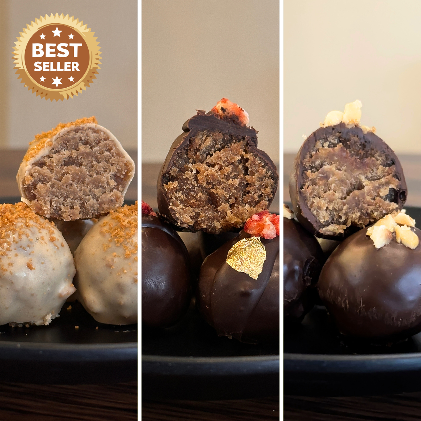 ASSORTED BANANA TRUFFLES - BOX OF 12